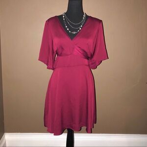 BCBGENERATION Deep Res Dress with Open back